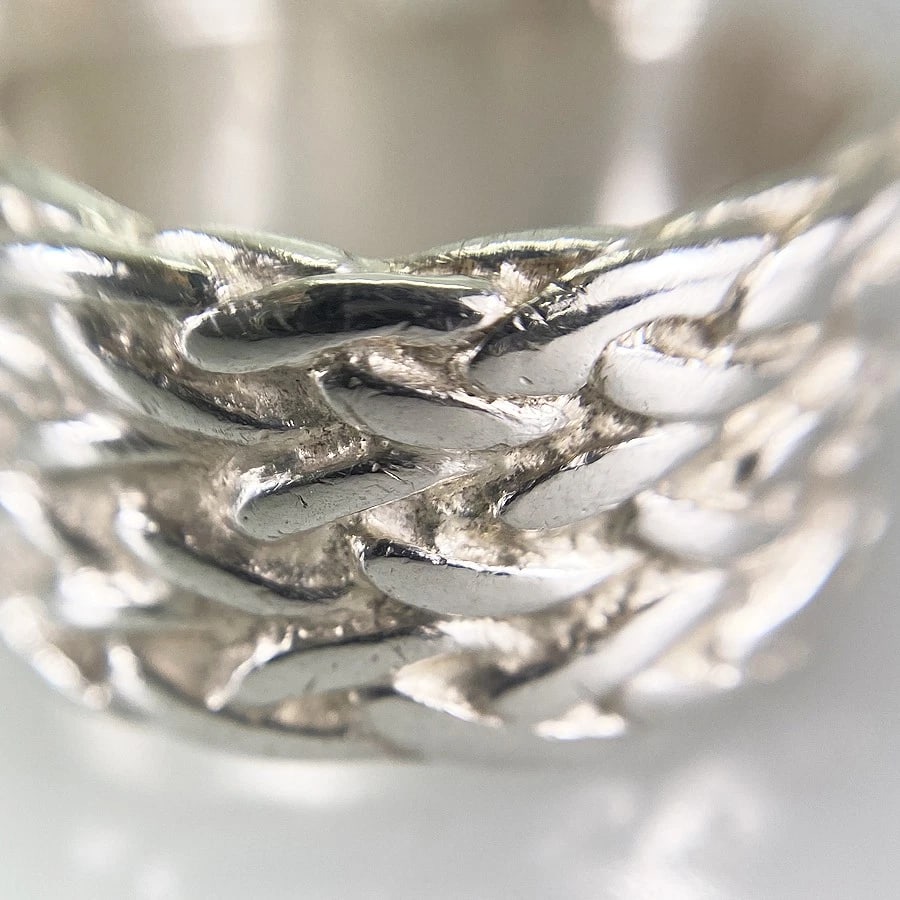 HERMES DIANE SILVER RING - 7