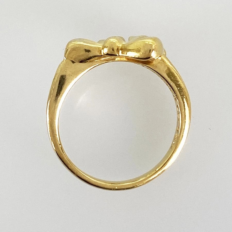 TIFFANY&CO. YELLOW GOLD RING - 4