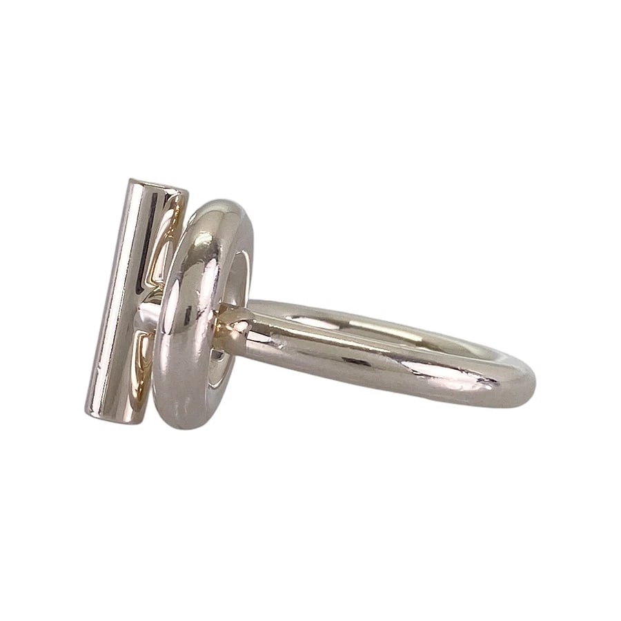 HERMES ECHAPPE SILVER RING - 3