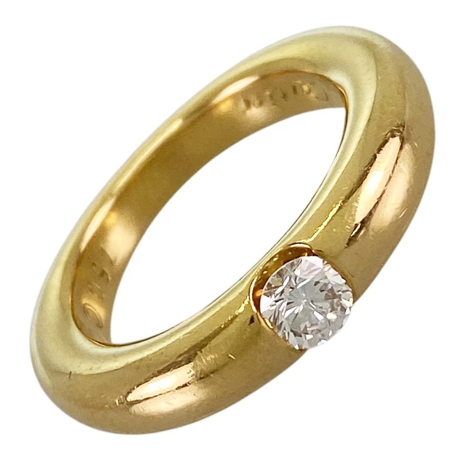 CARTIER ELLIPSE YELLOW GOLD DIAMOND RING: Cartier Ellipse Yellow gold Diamond Ring Brand: Cartier Type/Style: Ring Material: 18K Yellow Gold, Main Stone Natural Color: Gold Size: 4 US Accessories: None Accessories Notice: When purchasing