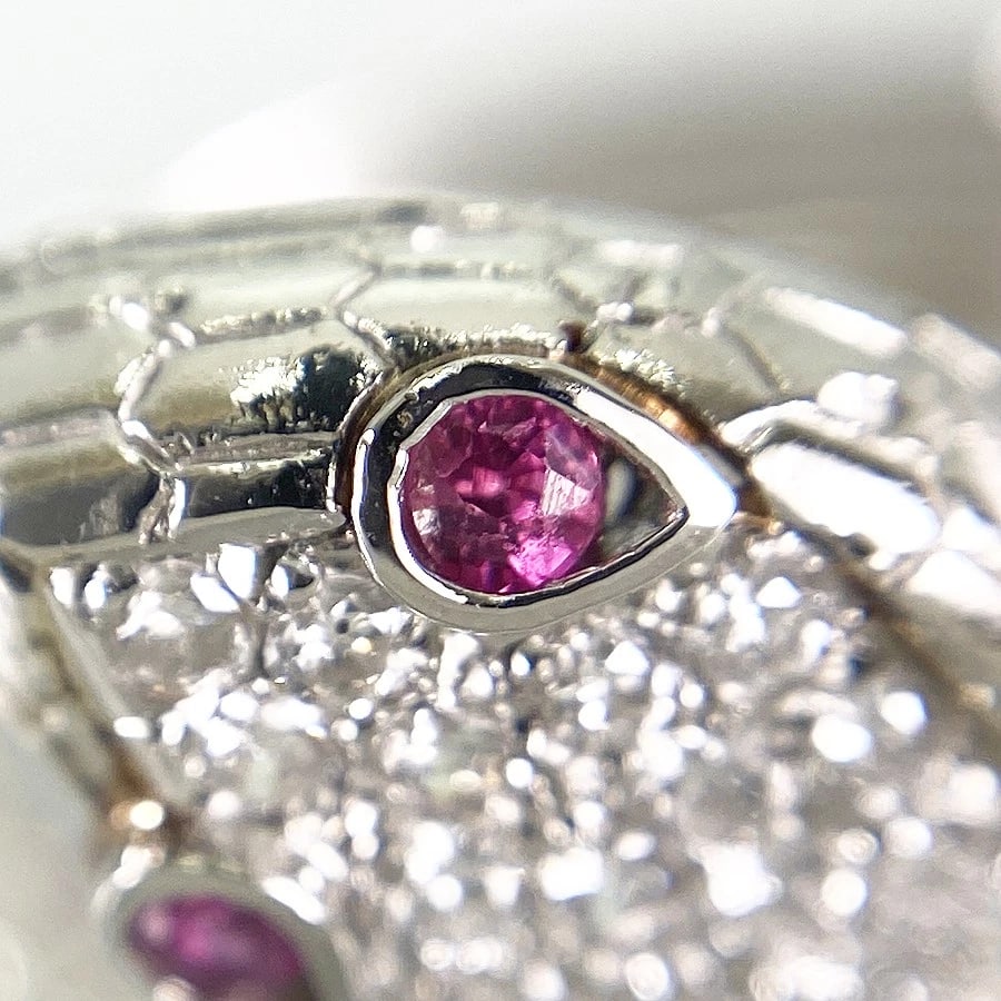 RING PLATINUM DIAMOND RUBY - 5