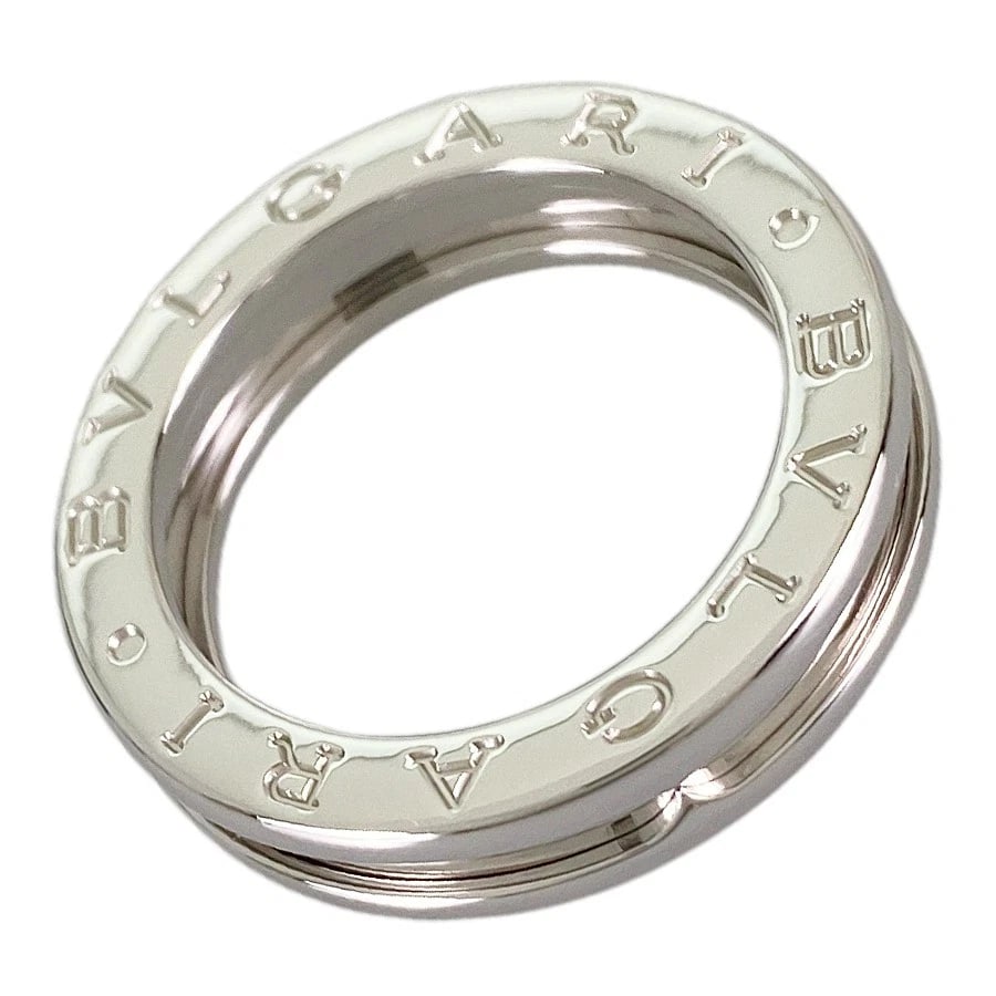 BVLGARI B.ZERO1 1 BAND WHITE GOLD RING: BVLGARI B.zero1 1 band White gold Ring Brand: BVLGARI Type/Style: Ring Material: 18K White Gold Color: Silver Size: 5 US Accessories: None Accessories Notice: When purchasing pre-owned goods, please