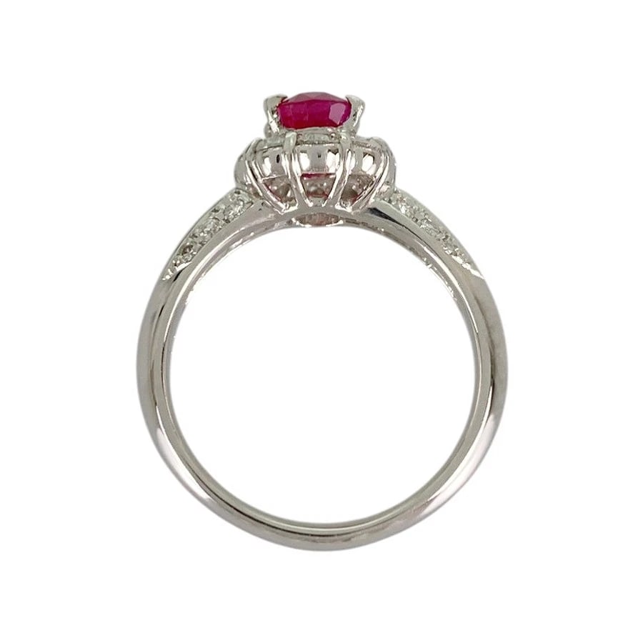 RING PLATINUM RUBY DIAMOND - 3