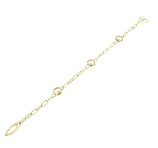 CHOPARD HAPPY DIAMOND ICON CHAIN BRACELET (1 of 5)