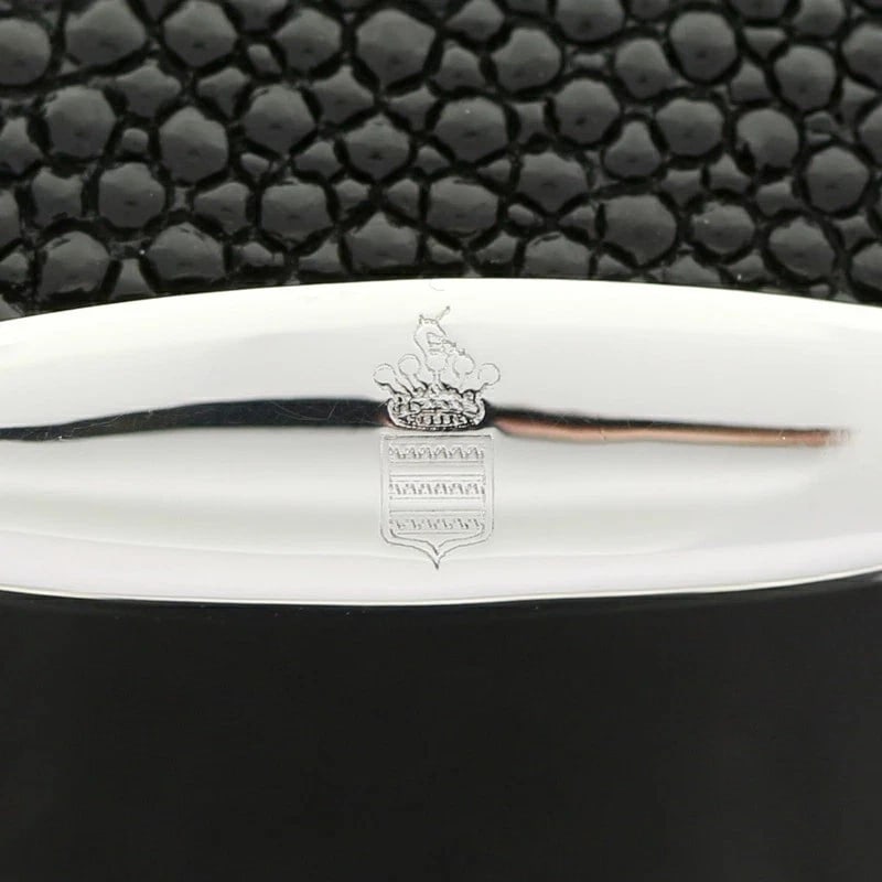 DE GRISOGONO SKULL RUBY DIAMOND STINGRAY LEATHER CUFF BANGLE - 4