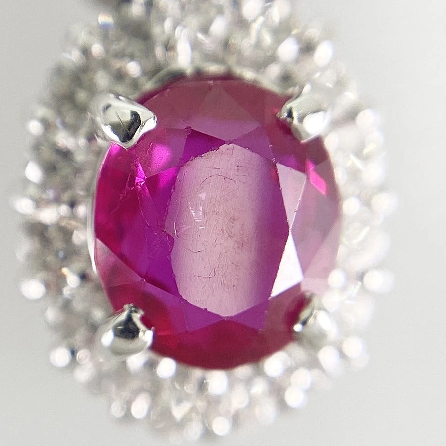 NECKLACE PLATINUM RUBY DIAMOND - 6