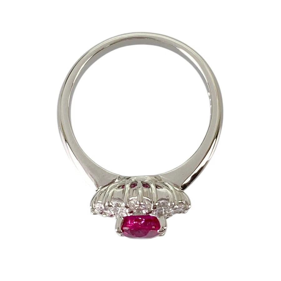 RING PLATINUM RUBY DIAMOND - 3