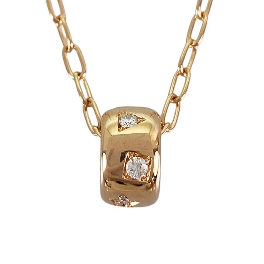 POMELLATO ICONICA ROSE GOLD DIAMOND NECKLACE: Pomellato Iconica Rose gold Diamond Necklace Brand: Pomellato Type/Style: Necklace Material: 18K Rose Gold, Main Stone/Creation Natural Color: Rose Gold Size: Top size:9.6mm?5.4mm Necklace full length