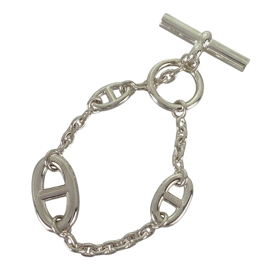 HERMES CHAINE D'ANCRE FARANDOLE SILVER BRACELET (1 of 4)
