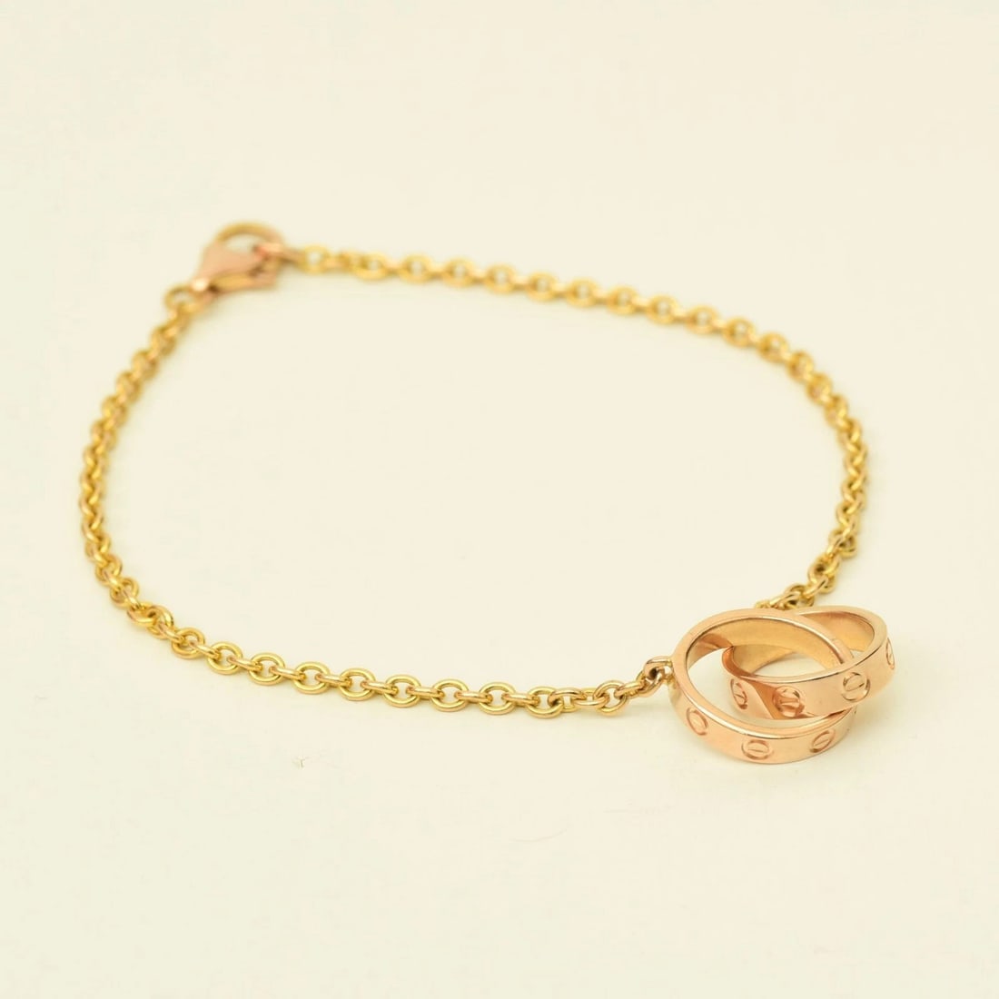 CARTIER BABY LOVE BRACELET 750 K18 PINK GOLD LOVE BANGLE: Cartier Baby Love Bracelet 750 K18 Pink Gold Love Bangle Brand: Cartier Type/Style: Bracelet Material: 750 (18K Pink Gold), Color: PINK GOLD Size: Wrist Size Approx. 17cm Accessories: None