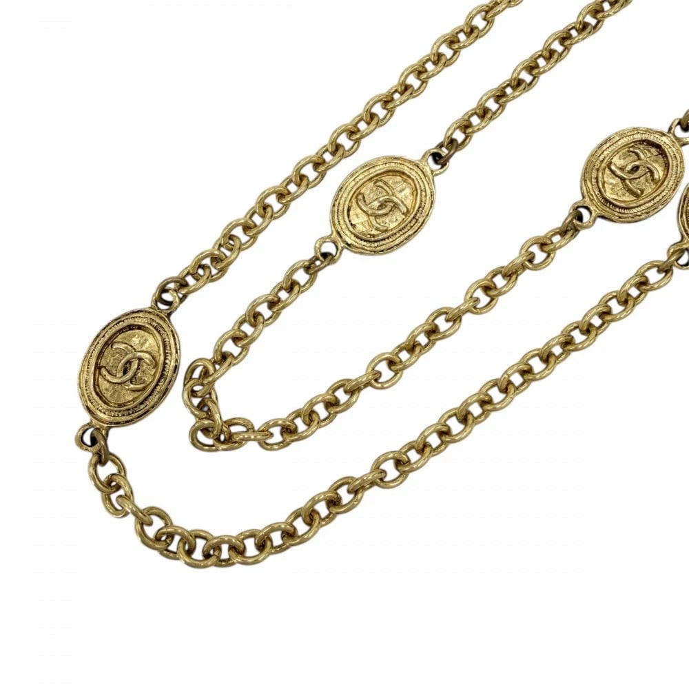 CHANEL NECKLACES & PENDANTS COCO MARK LONG GP GOLD: CHANEL Necklaces & Pendants Coco Mark Long GP Gold Brand: CHANEL Type/Style: Necklace & Pendants Material: GP, Color: gold Size: Total length: Approx. 88cm Chain width: Approx. 0.5cm Top: Height: Appr