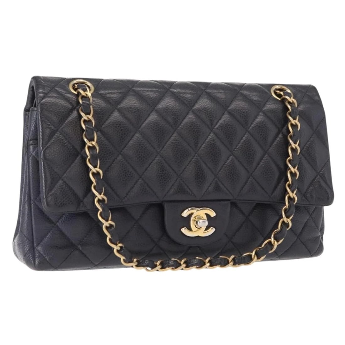 CHANEL MATELASSE 25 DOUBLE FLAP CHAIN BAG GRAINED (1 of 6)