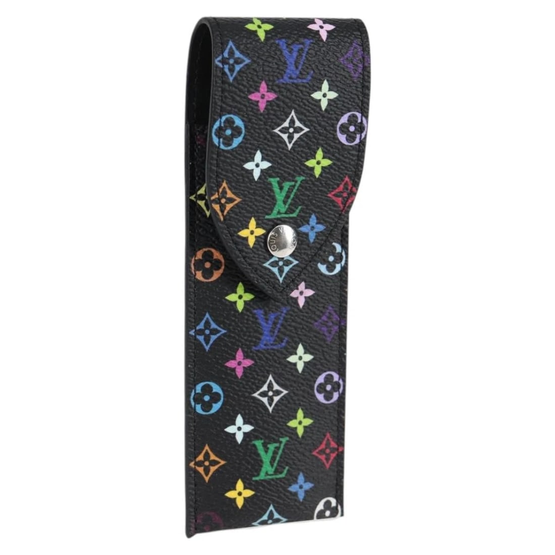 LOUIS VUITTON MONOGRAM MULTICOLOR LVXTM PEN POUCH: LOUIS VUITTON Monogram Multicolor LVxTM Pen Pouch Brand: LOUIS VUITTON Type/Style: Pen Case Material: Monogram Multicolor Canvas Color: Black Size: W2.0 x H5.9inch(Approx) Accessories: None