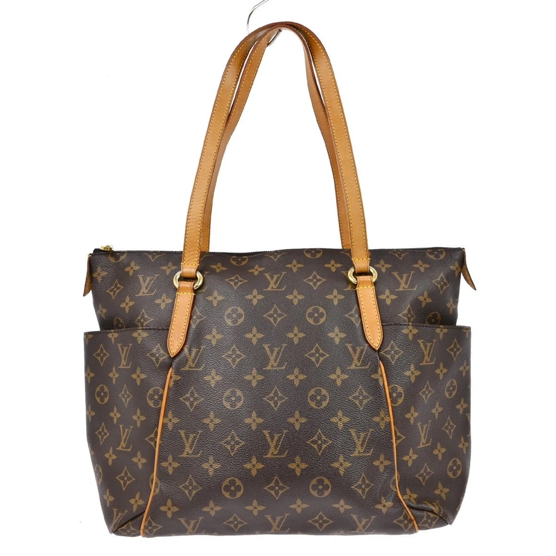 LOUIS VUITTON MONOGRAM TOTALLY MM SHOULDER BAG: LOUIS VUITTON MONOGRAM TOTALLY MM SHOULDER BAG Brand: Louis Vuitton Type/Style: Tote Material: Monogram Canvas, Leather Color: Brown Size: W 13.4 x H 11.8 x D 5.9 " Accessories: None Acces