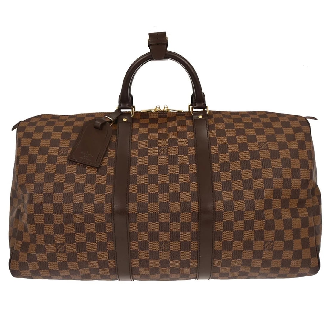 LOUIS VUITTON DAMIER KEEPALL 50 TRAVEL DUFFLE HANDBAG (1 of 6)