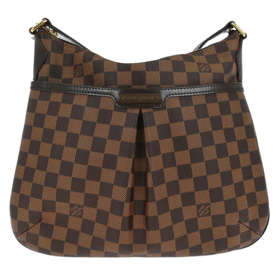 LOUIS VUITTON DAMIER BLOOMSBURY PM SHOULDER BAG: Louis Vuitton Damier Bloomsbury PM Shoulder Bag Brand: Louis Vuitton Type/Style: Crossbody Material: Damier Canvas, Leather Color: Ebene*Brown Size: W 13.0 x H 11.0 x D 1.2 " Accessories: None