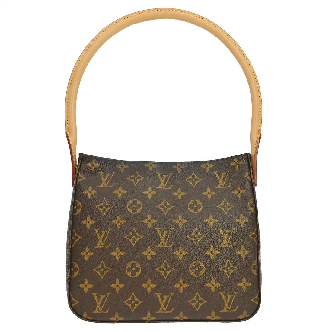 LOUIS VUITTON MONOGRAM LOOPING MM HANDBAG: Louis Vuitton Monogram Looping MM Handbag Brand: Louis Vuitton Type/Style: Shoulder Bag Material: Monogram Canvas, Leather Color: Brown Size: W 9.1 x H 8.3 x D 3.9 " Accessories: None Acce