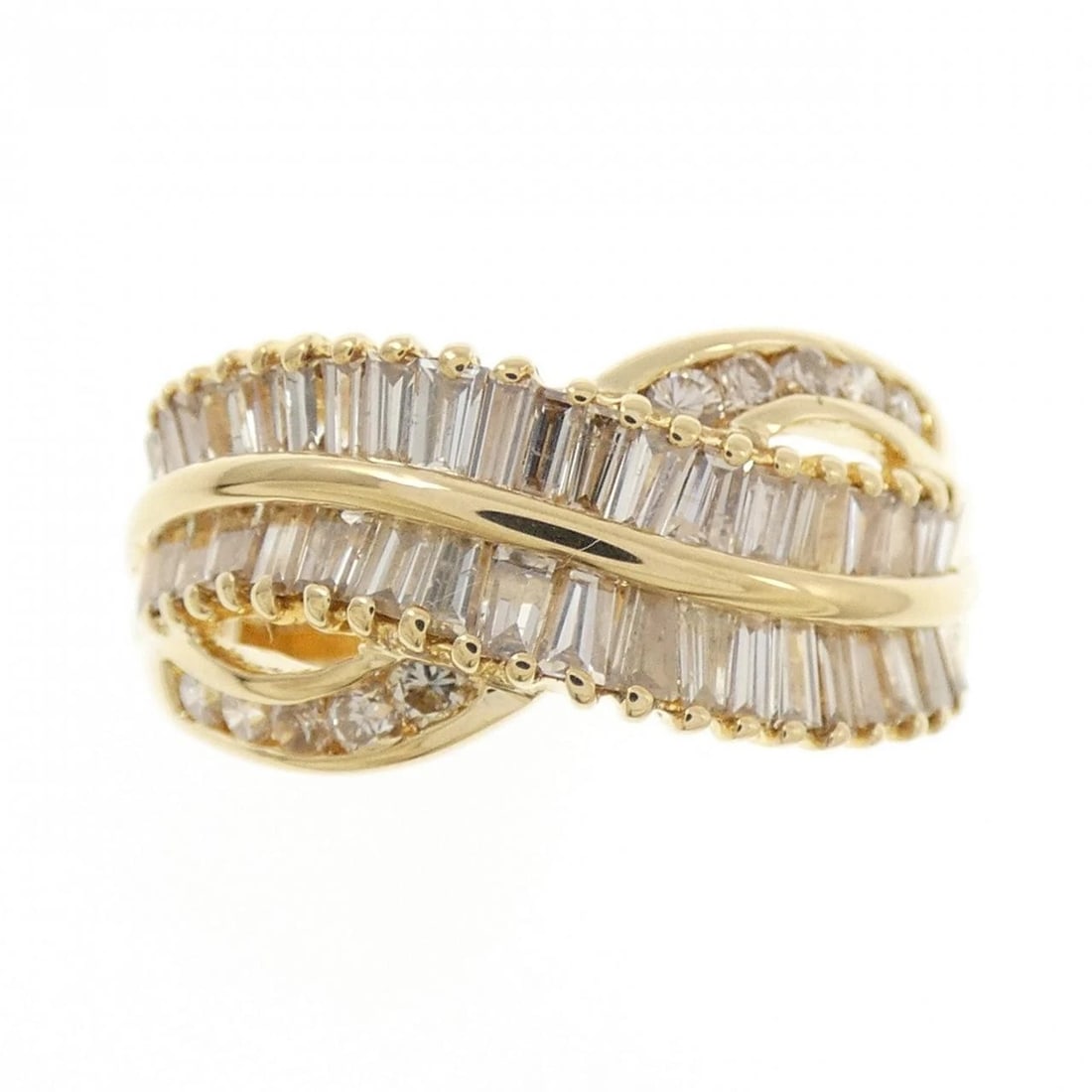 K18YG DIAMOND RING: K18YG Diamond Ring Brand: Unbranded Type/Style: Diamond ring Material: 18K Yellow Gold, Color: Yellow Gold Size: US 5 3/4 Accessories: None Accessories Notice: When purchasing pre-owned goods, please