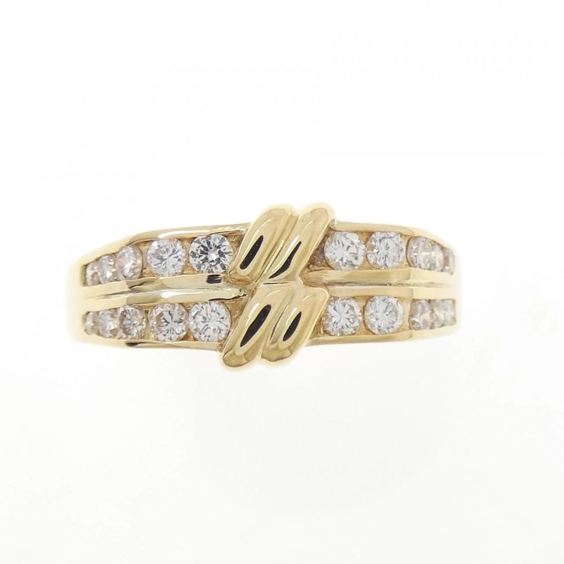 750YG DIAMOND RING - 2