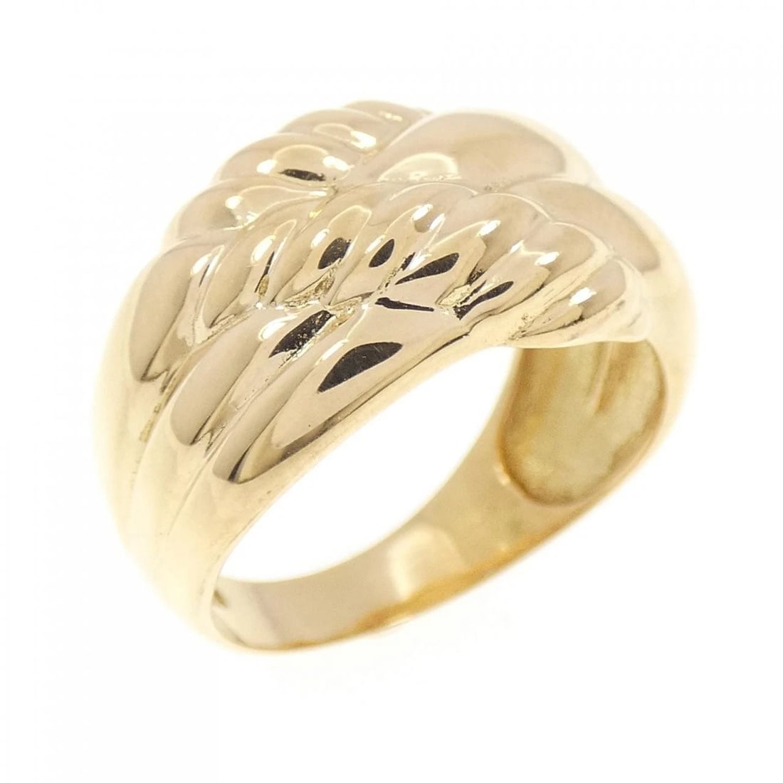 K18YG RING: K18YG ring Brand: Unbranded Type/Style: Ring Material: K18 yellow gold, Color: Yellow Gold Size: US 6 1/4 Accessories: None Accessories Notice: When purchasing pre-owned goods, please refe