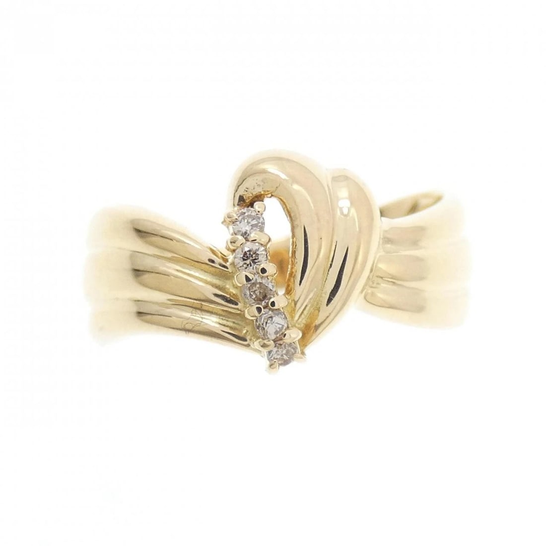 K18YG DIAMOND RING: K18YG Diamond Ring Brand: Unbranded Type/Style: Diamond Ring Material: K18 yellow gold, Color: Yellow Gold Size: US 5 3/4 Accessories: None Accessories Notice: When purchasing pre-owned goods, please