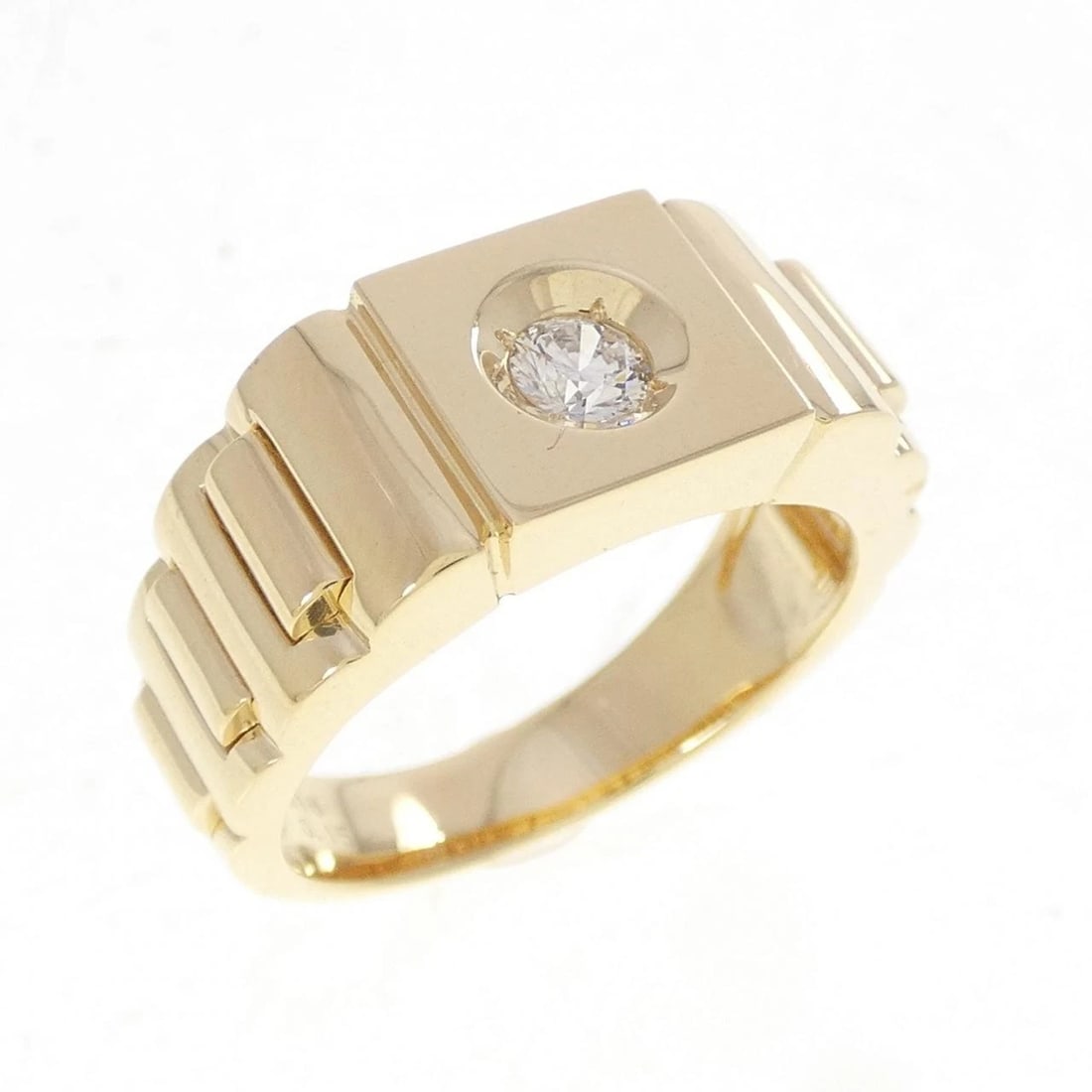 K18YG DIAMOND RING: K18YG Diamond Ring Brand: Unbranded Type/Style: Diamond Ring Material: 18K Yellow Gold, Color: Yellow Gold Size: US 6 1/2 Accessories: None Accessories Notice: When purchasing pre-owned goods, please