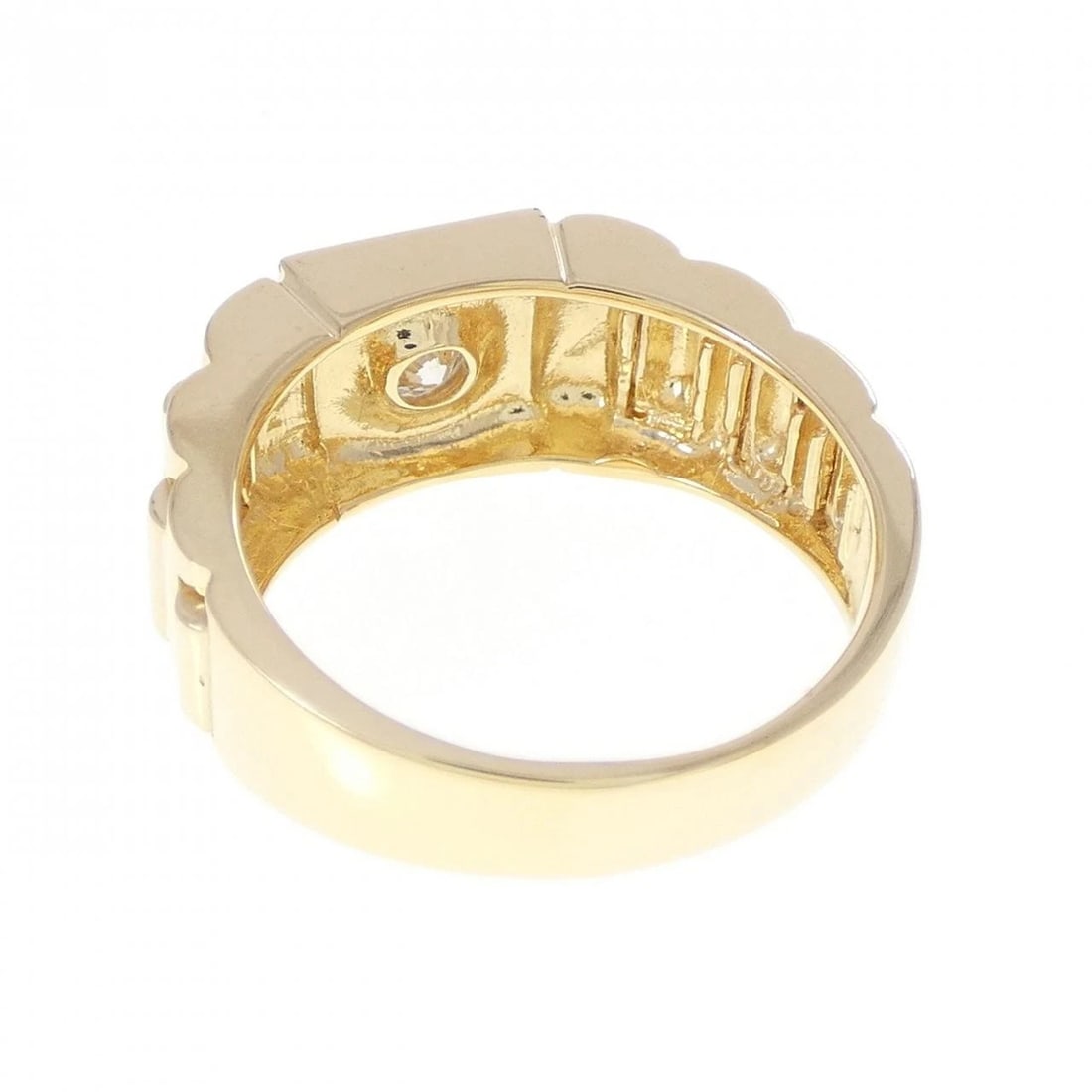 K18YG DIAMOND RING - 3