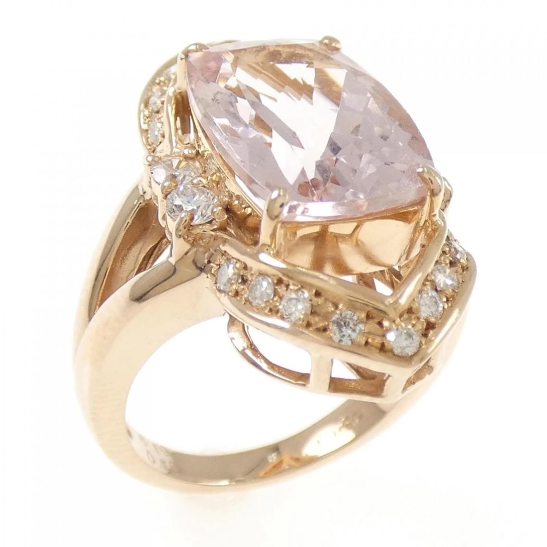 K18PG MORGANITE RING: K18PG Morganite Ring Brand: Unbranded Type/Style: Morganite Ring Material: 18k Pink Gold, Color: Pink Gold Size: US 7 Accessories: None Accessories Notice: When purchasing pre-owned goods, please