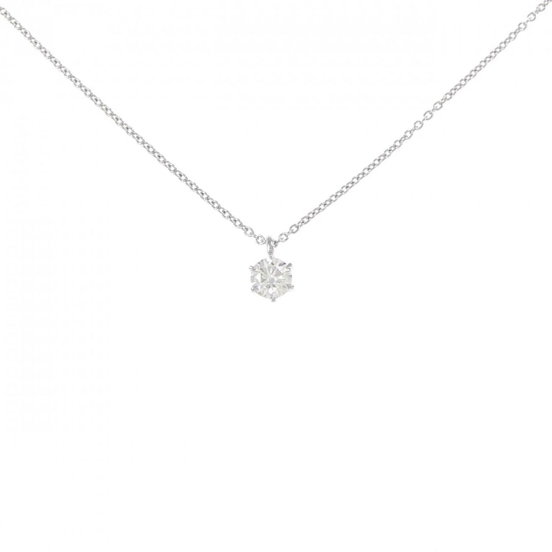 PT900/PT850 DIAMOND NECKLACE: PT900/PT850 Diamond Necklace Brand: Unbranded Type/Style: Diamond Necklace Material: Platinum850/Platinum900, Main Stone/Creation Natural Color: Platinum Size: Actual Size Pendant length approx. x