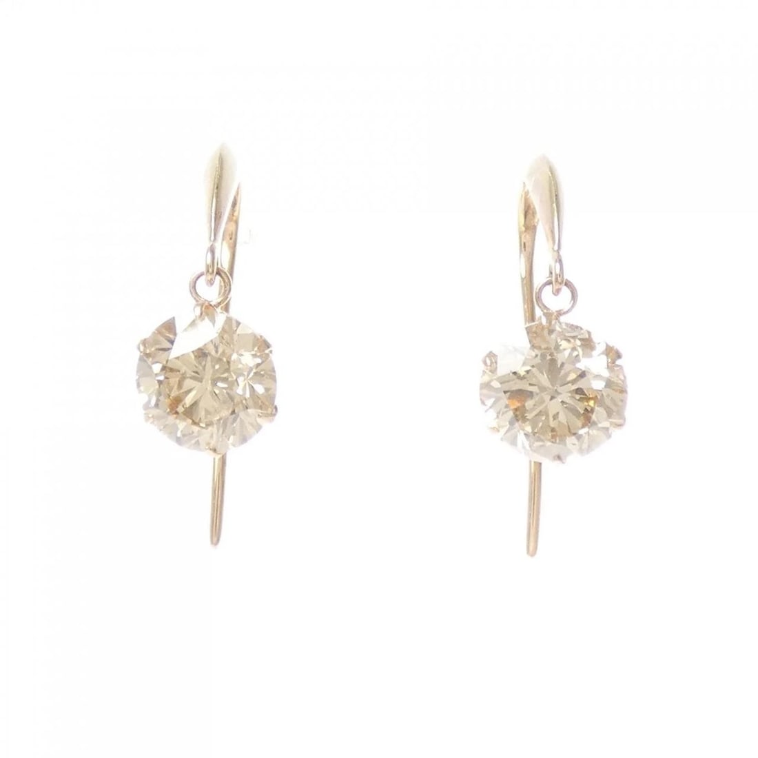 K18PG DIAMOND PIERCING: K18PG Diamond Piercing Brand: Unbranded Type/Style: Diamond Pierce/Earring Material: 18k Pink Gold, Main Stone/Creation Natural Color: Pink Gold Size: Actual Size Approximate dimensions (height x