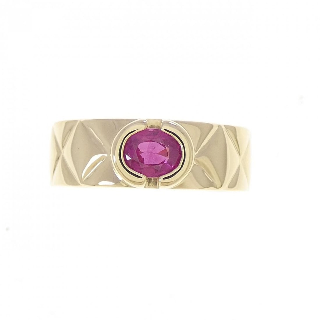 18K YELLOW GOLD RUBY RING: 18K Yellow Gold Ruby Ring Brand: Unbranded Type/Style: Ruby Ring Material: K18 yellow gold, Main Stone/Creation Ruby Color: Yellow Gold Size: US 6 1/4 Accessories: None Accessories Notice: When