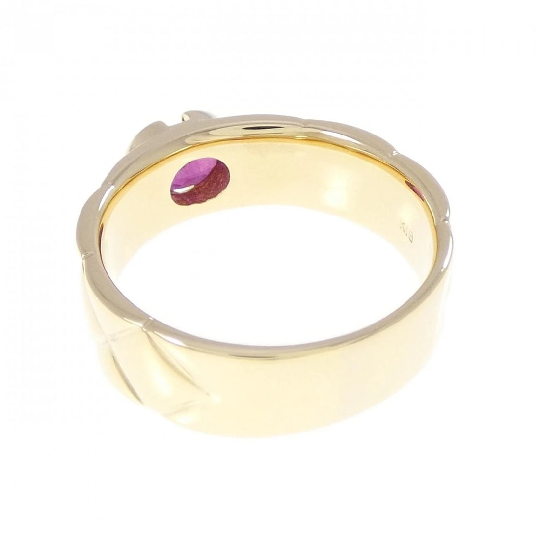 18K YELLOW GOLD RUBY RING - 2