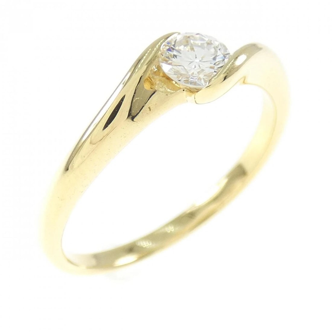 K18YG DIAMOND RING: K18YG Diamond Ring Brand: Unbranded Type/Style: Ring With Certificate Material: 18K Yellow Gold, Color: Yellow Gold Size: US 6 1/2 Accessories: None Accessories Notice: When purchasing pre-owned