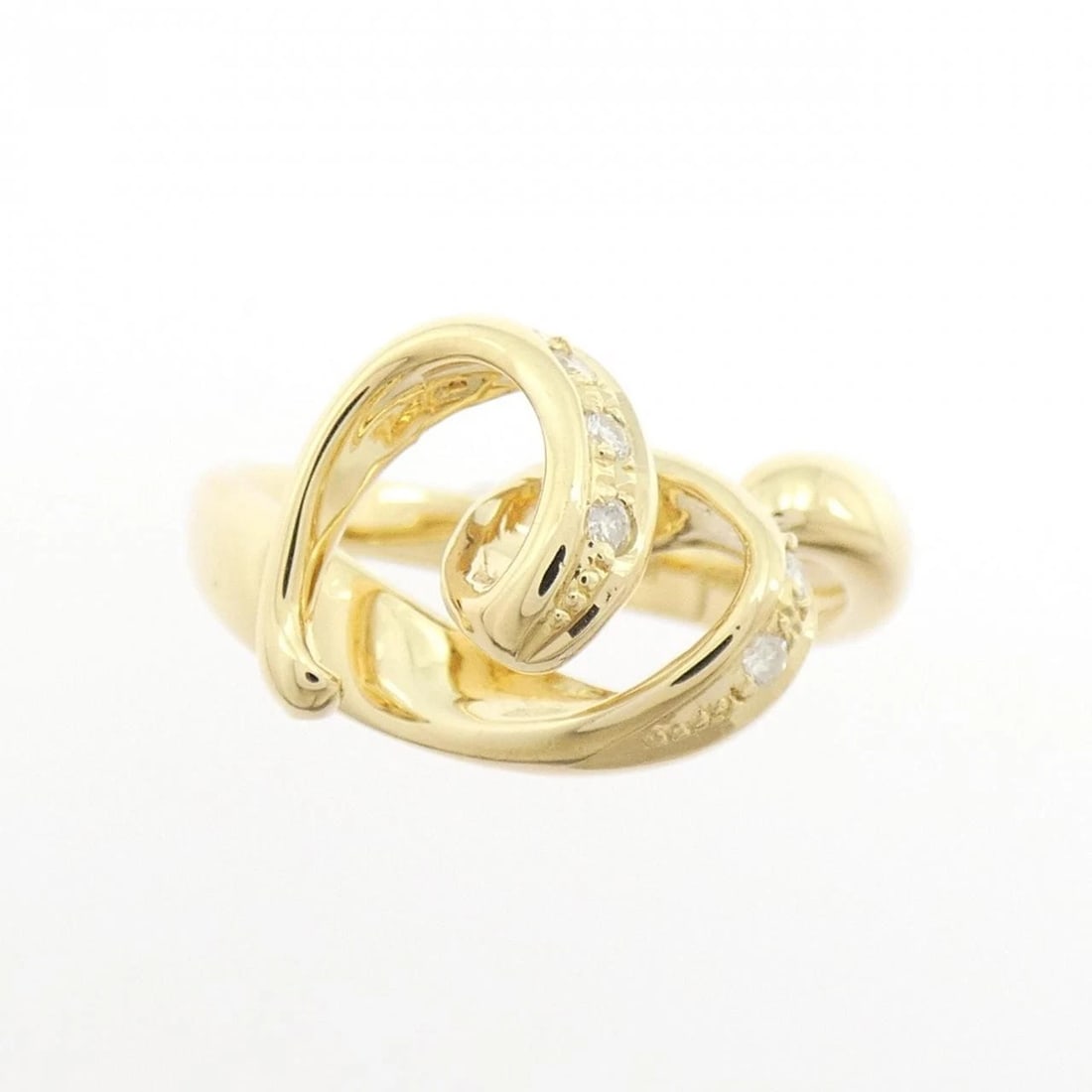 K18YG DIAMOND RING - 2