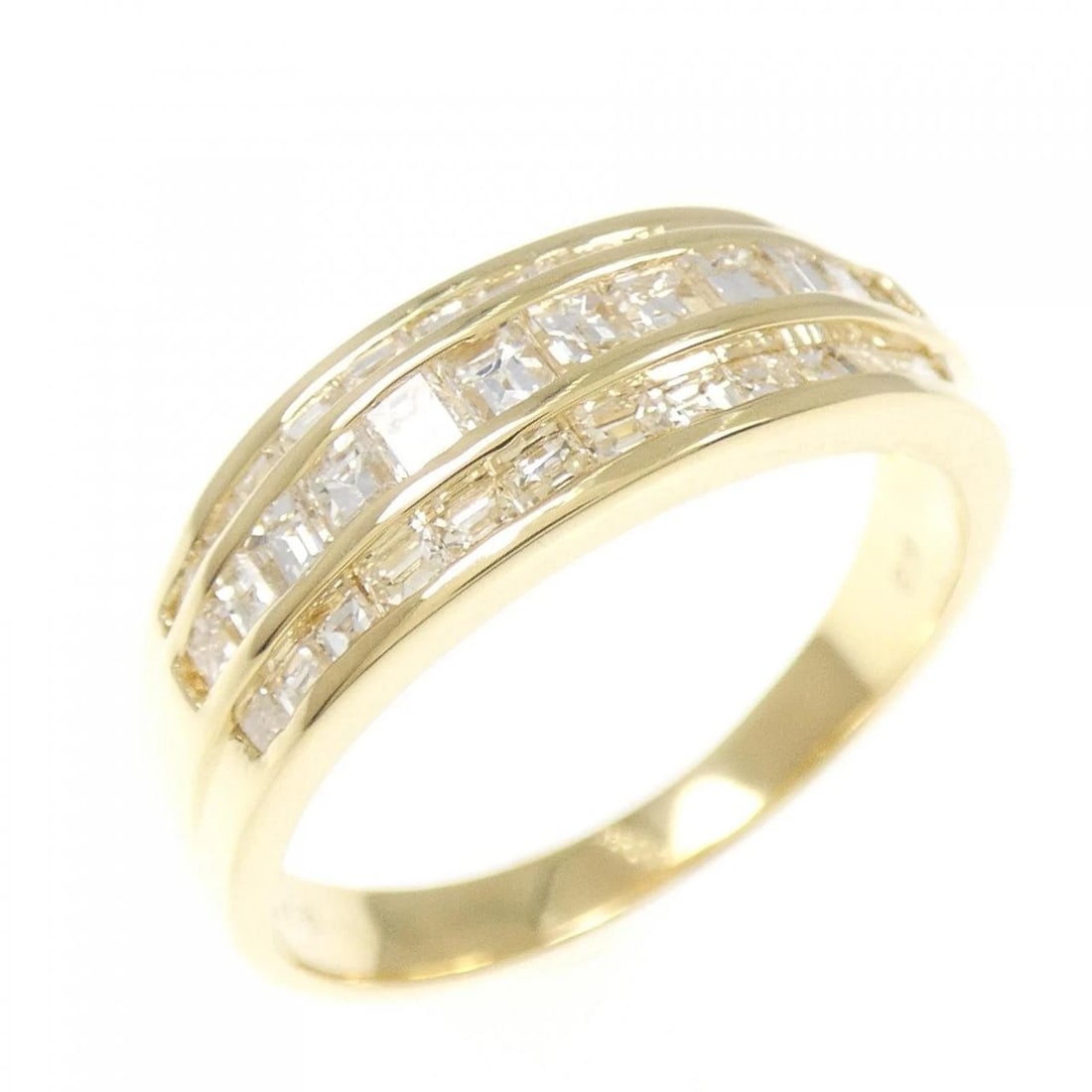 K18YG DIAMOND RING: K18YG Diamond Ring Brand: Unbranded Type/Style: Diamond Ring Material: 18K Yellow Gold, Main Stone/Creation Natural Color: Yellow Gold Size: US 6 3/4 Accessories: None Accessories Notice: