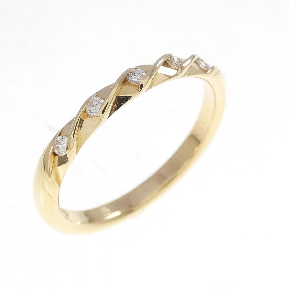 K18YG DIAMOND RING: K18YG Diamond Ring Brand: Unbranded Type/Style: Diamond Ring Material: 18K Yellow Gold, Color: Yellow Gold Size: US 6 Accessories: None Accessories Notice: When purchasing pre-owned goods, please