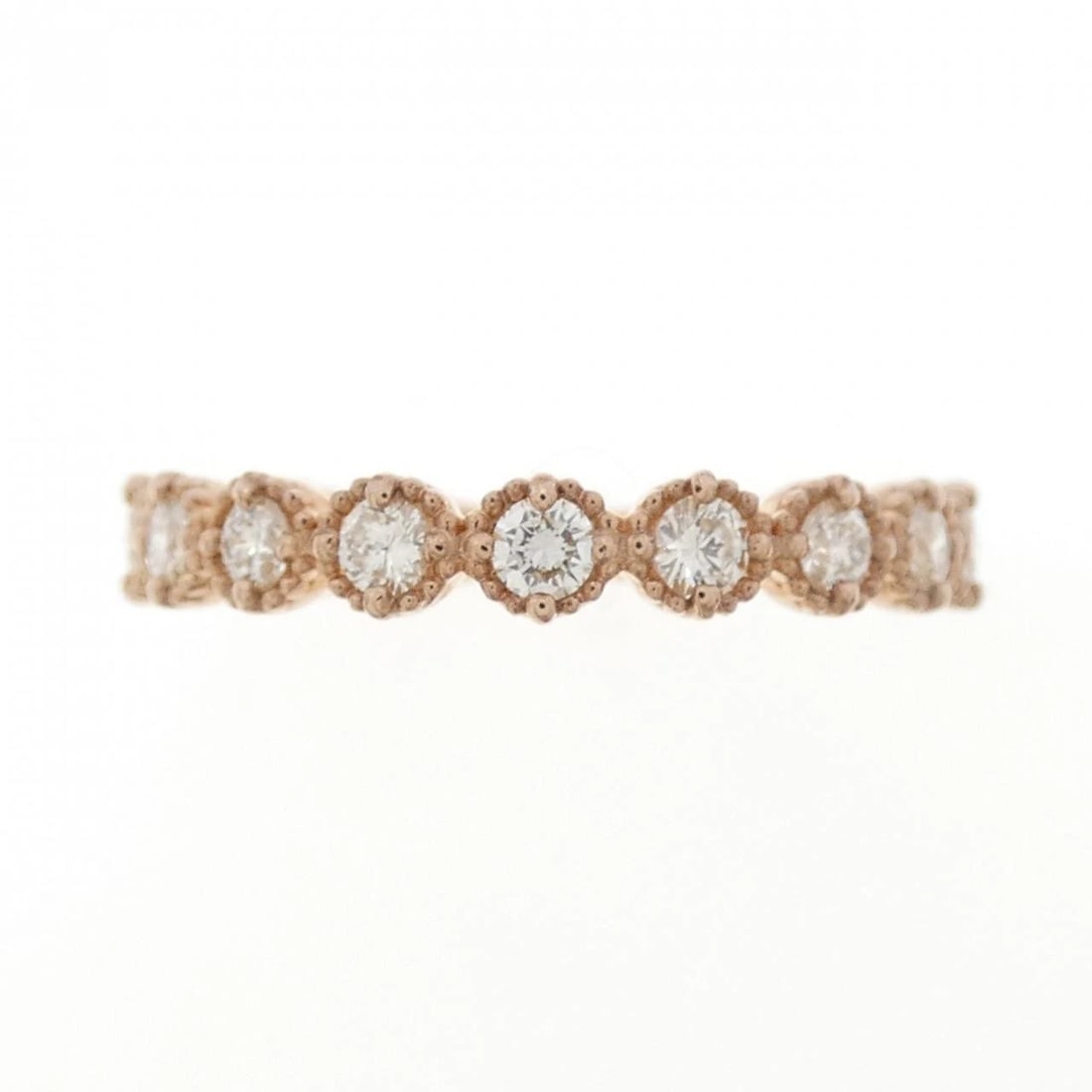 K18PG DIAMOND RING: K18PG Diamond Ring Brand: Unbranded Type/Style: Diamond Ring Material: K18PG, Main Stone/Creation Natural Color: pink Gold Size: US 6 Accessories: None Accessories Notice: When purchasing