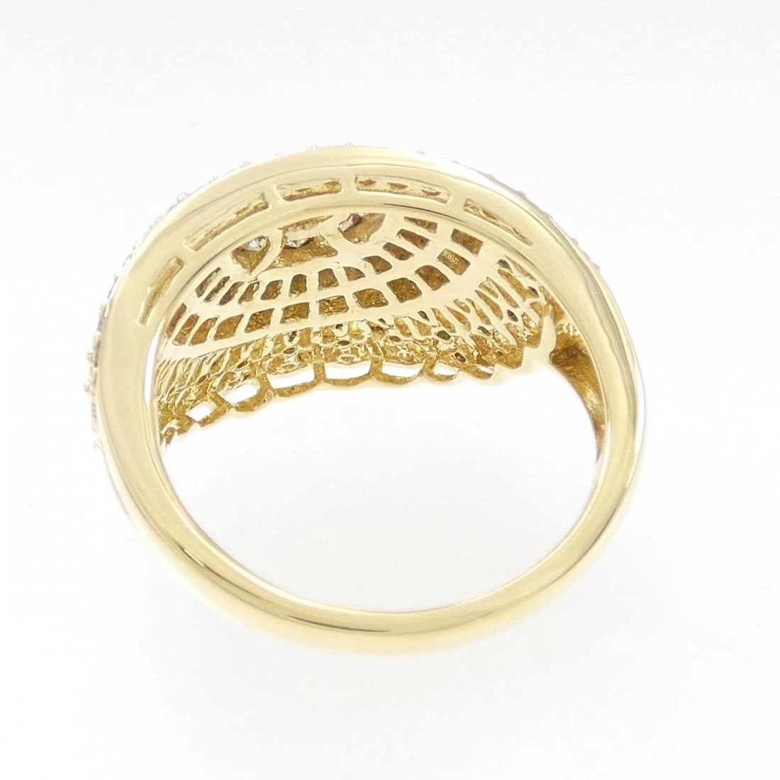 K18YG DIAMOND RING - 3