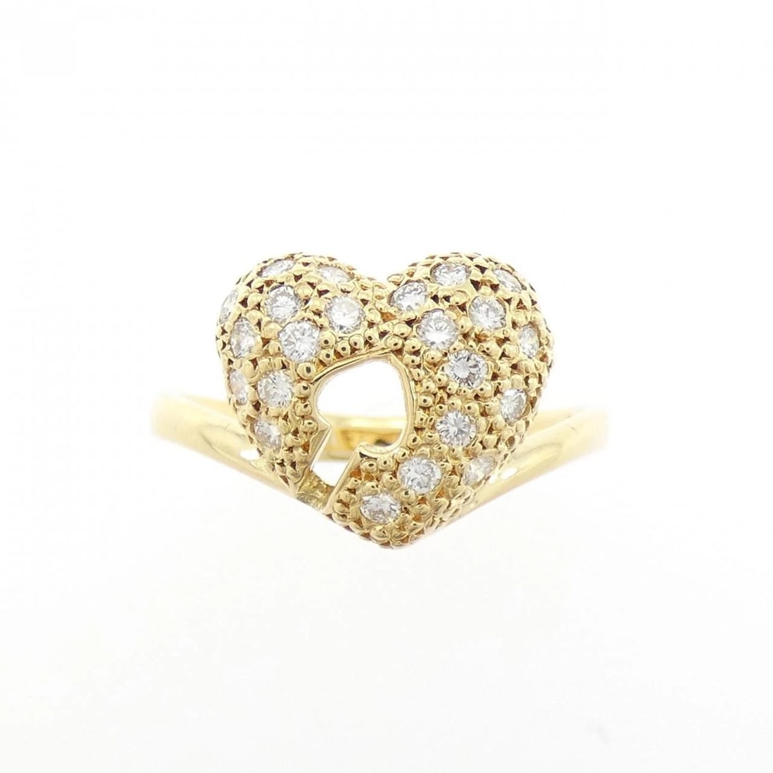K18YG DIAMOND RING - 2