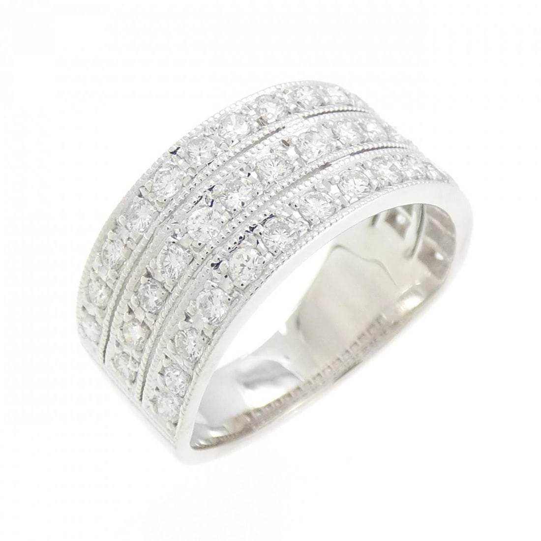 K18WG DIAMOND RING: K18WG Diamond Ring Brand: Unbranded Type/Style: Diamond Ring Material: K18WG, Color: White gold Size: US 6 1/2 Accessories: None Accessories Notice: When purchasing pre-owned goods, please refer to