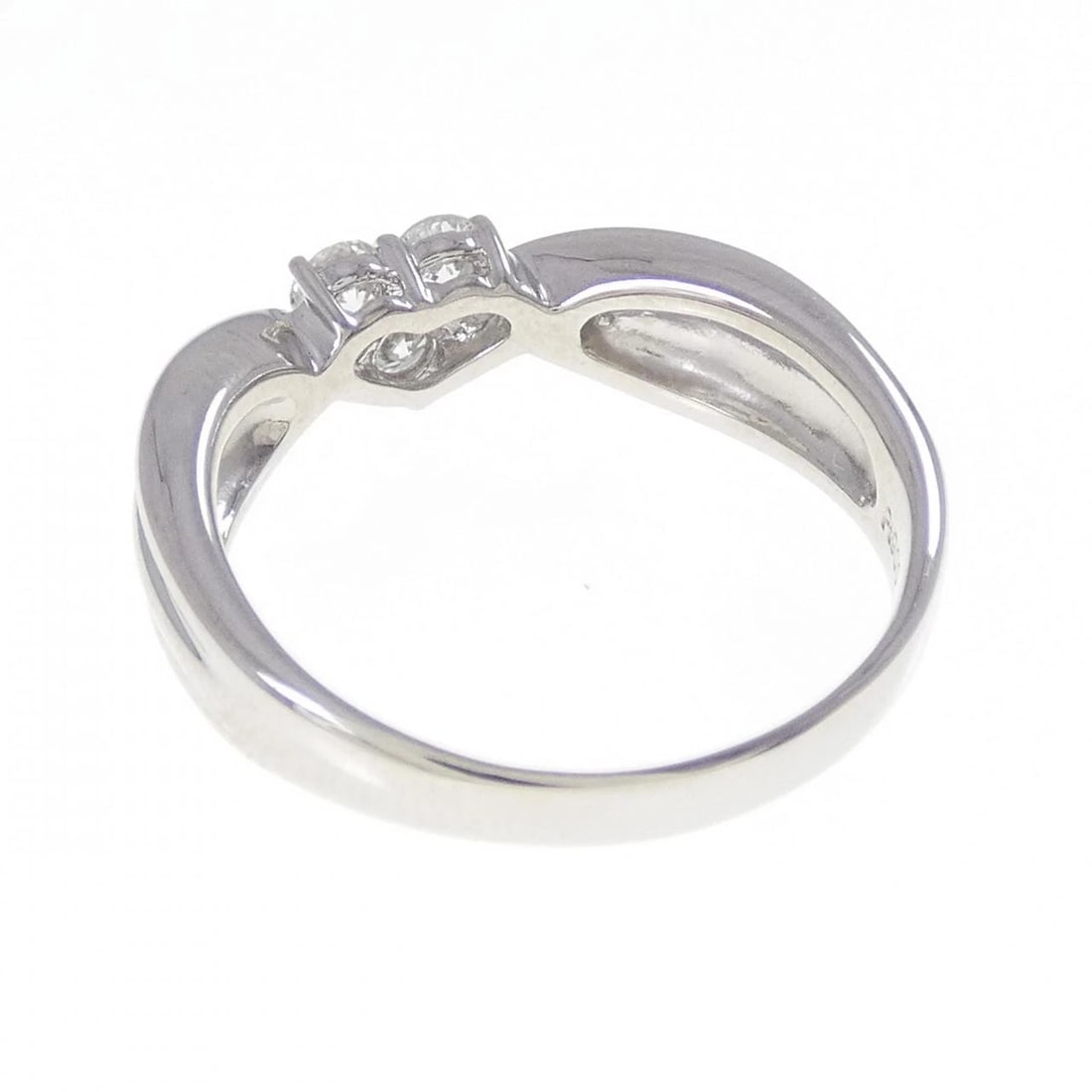 PT900 HEART DIAMOND RING - 2