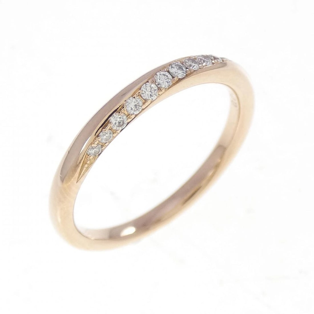 K18PG DIAMOND RING: K18PG Diamond Ring Brand: Unbranded Type/Style: Diamond Ring Material: K18PG, Color: Pink Gold Size: US 5 Accessories: None Accessories Notice: When purchasing pre-owned goods, please refer to the