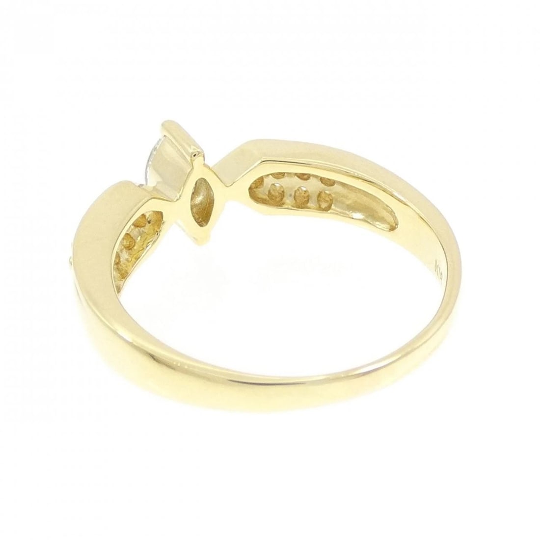 K18YG DIAMOND RING - 2