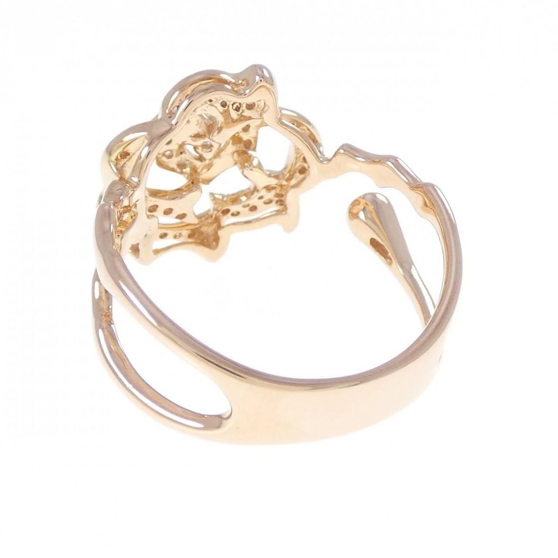 K18PG ROSE DIAMOND RING - 3