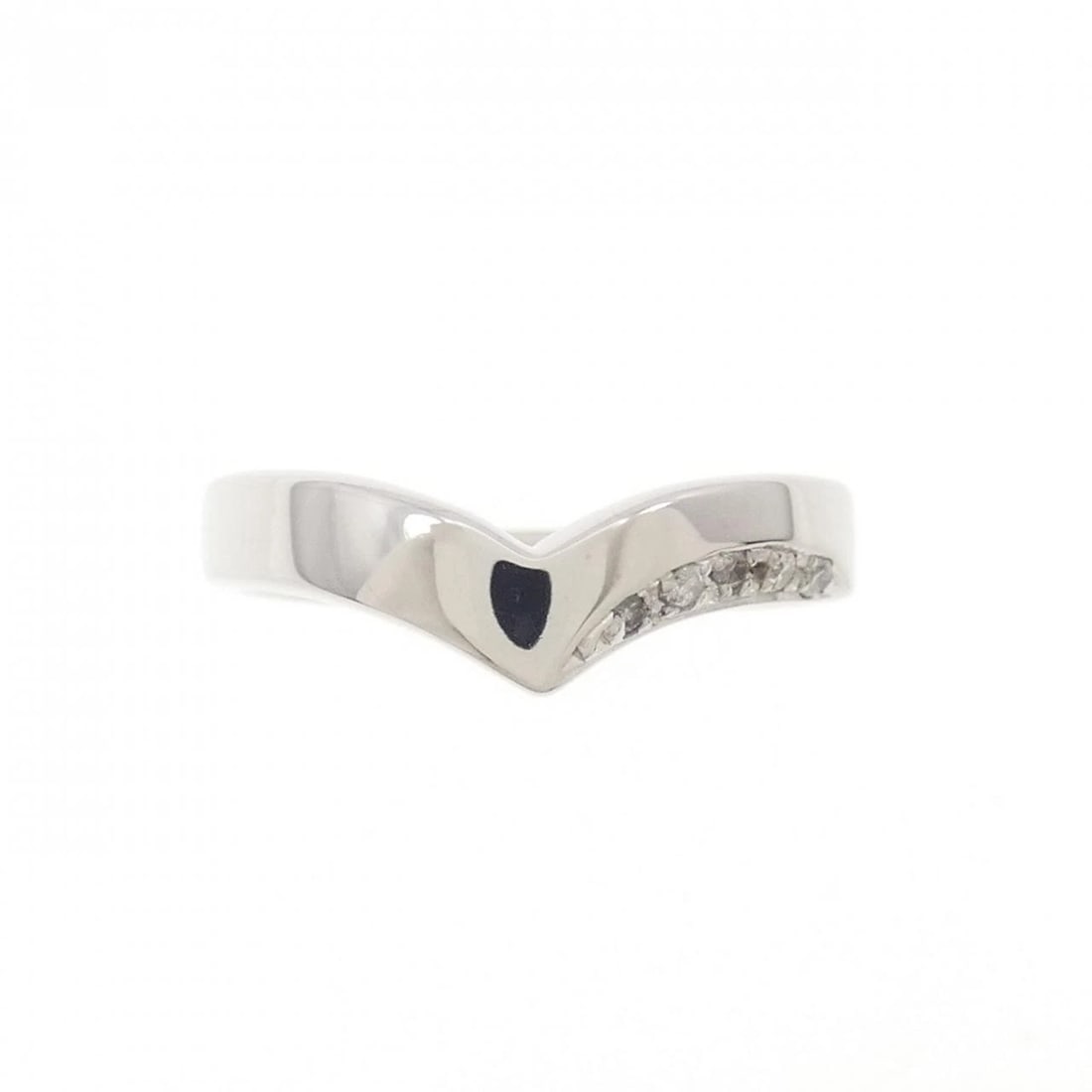 K18WG DIAMOND RING - 2