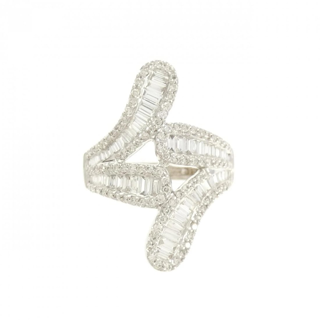 K18WG DIAMOND RING: K18WG Diamond Ring Brand: Unbranded Type/Style: Diamond Ring Material: K18WG, Main Stone/Creation Natural Color: White gold Size: US 6 1/4 Accessories: None Accessories Notice: When purchasing
