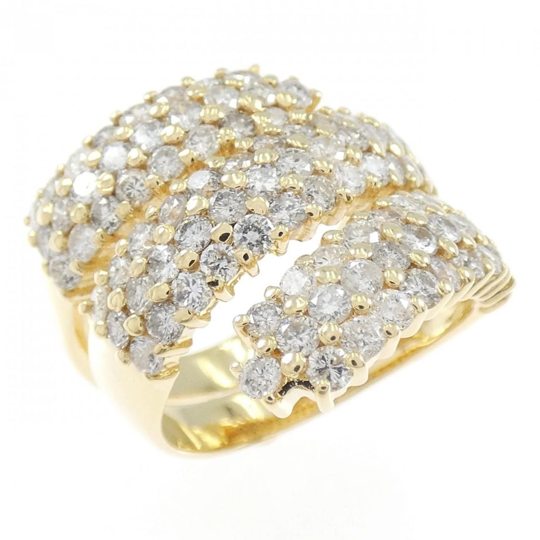 K18YG DIAMOND RING: K18YG Diamond Ring Brand: Unbranded Type/Style: Diamond Ring Material: 18K Yellow Gold, Color: Yellow Gold Size: US 5 1/4 Accessories: None Accessories Notice: When purchasing pre-owned goods, please