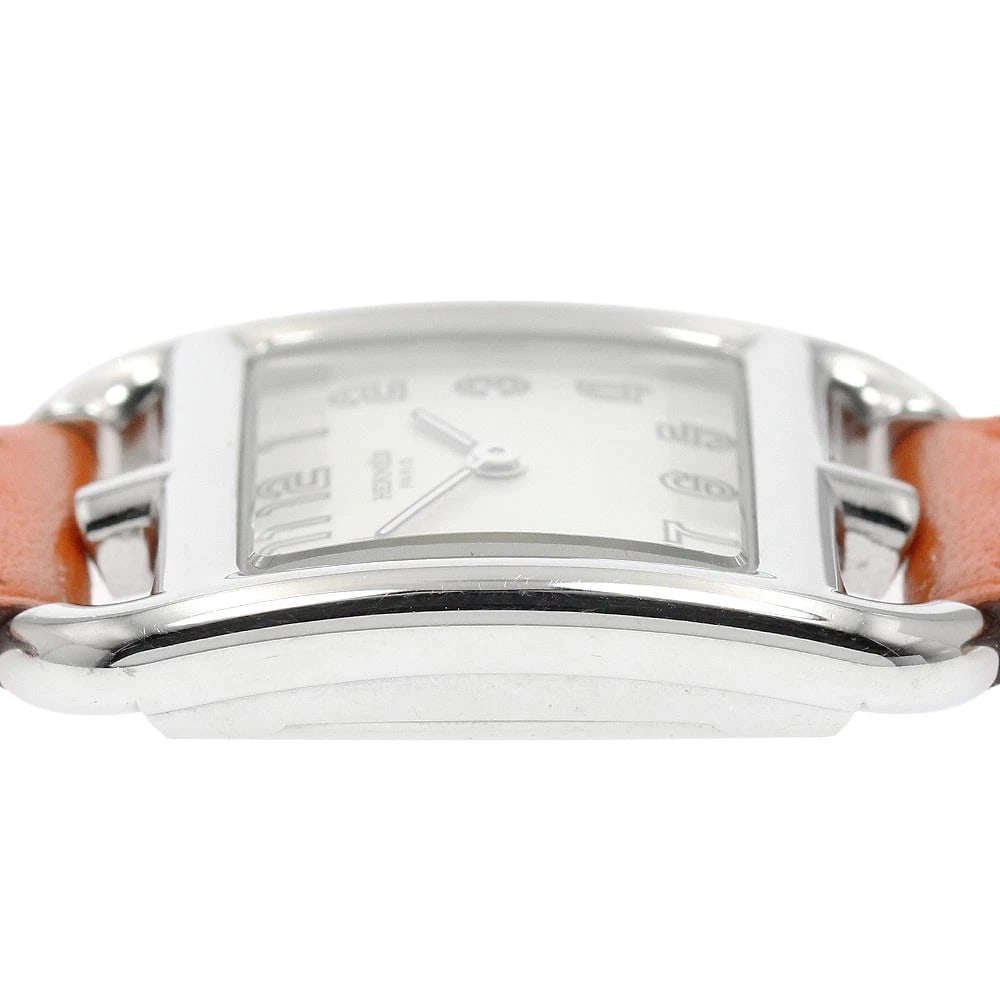 HERMES CAPE COD SILVER DIAL QUARTZ WATCH - 4