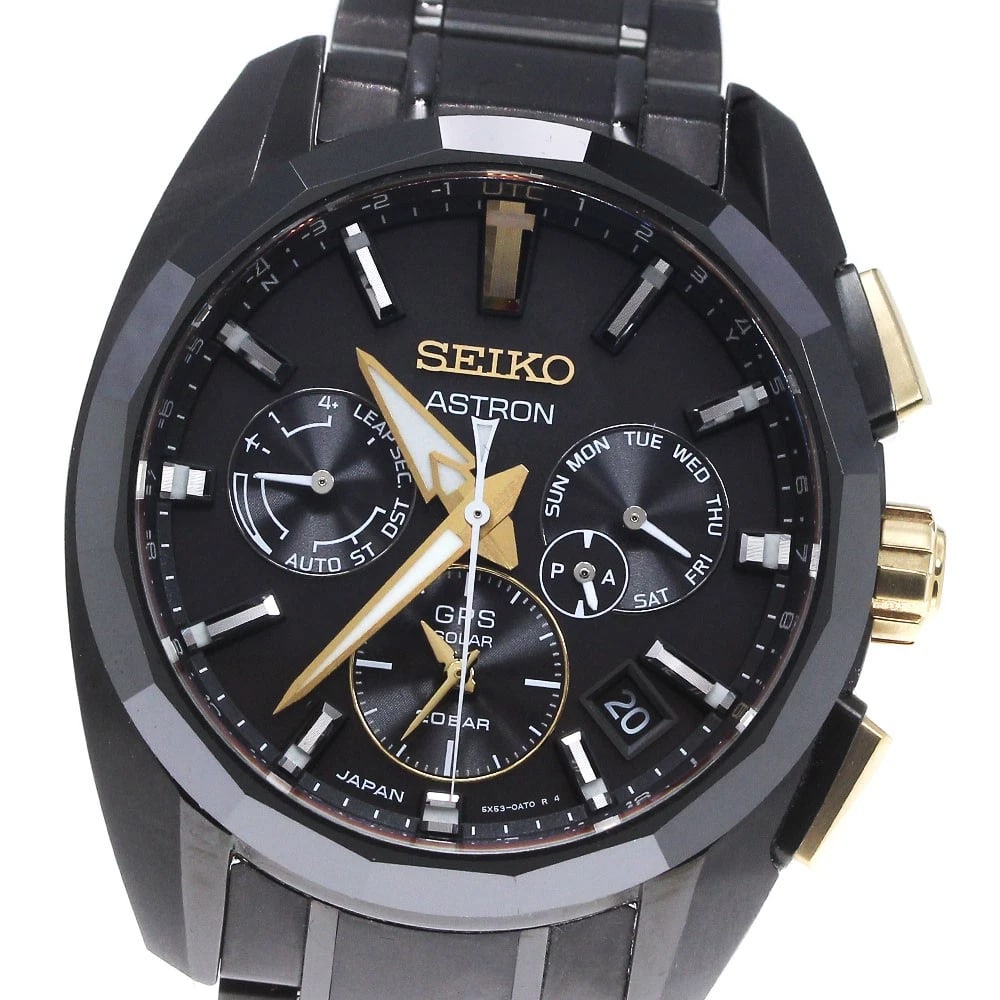 SEIKO ASTRON KINTARO HATTORI LIMITED EDITION WATCH: SEIKO Astron Kintaro Hattori Limited Edition Watch Brand: SEIKO Type/Style: Wristwatch Material: Band Material titanium, Case Material Titanium / Gold Plated Color: Dial Color black Size: Case Size Ab