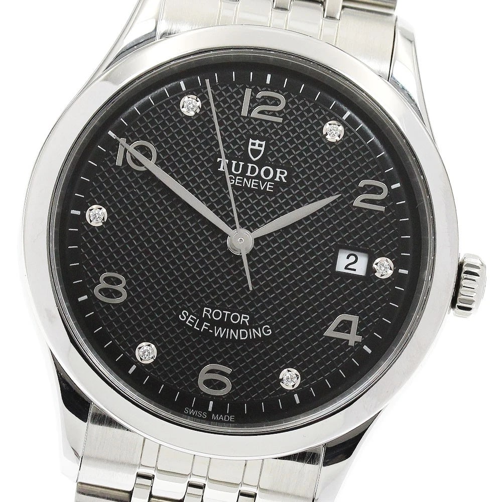 TUDOR DATE DIAMOND BLACK DIAL AUTOMATIC WATCH: TUDOR Date diamond black Dial Automatic Watch Brand: TUDOR Type/Style: Wristwatch Material: Band Material Stainless Steel, Case Material Stainless Steel Color: Dial Color black Size: Case Size